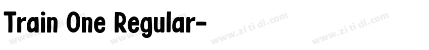 Train One Regular字体转换